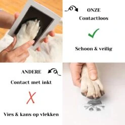 NOVOB® Fotolijst Met Inktafdruk - Pootafdruk Hond - Contactloos - Paw Print - Hondenspeelgoed - Afdruk Huisdier - Cadeau - 23.5 X 29 Cm | Wit 10 NOVOB® Fotolijst Met Inktafdruk - Pootafdruk Hond - Contactloos - Paw Print - Hondenspeelgoed - Afdruk Huisdier - Cadeau - 23.5 X 29 Cm | Wit -Hondenbenodigdheden Korting 1200x1200 1978