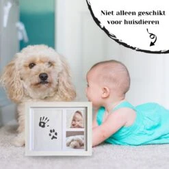 NOVOB® Fotolijst Met Inktafdruk - Pootafdruk Hond - Contactloos - Paw Print - Hondenspeelgoed - Afdruk Huisdier - Cadeau - 23.5 X 29 Cm | Wit 11 NOVOB® Fotolijst Met Inktafdruk - Pootafdruk Hond - Contactloos - Paw Print - Hondenspeelgoed - Afdruk Huisdier - Cadeau - 23.5 X 29 Cm | Wit -Hondenbenodigdheden Korting 1200x1200 1979