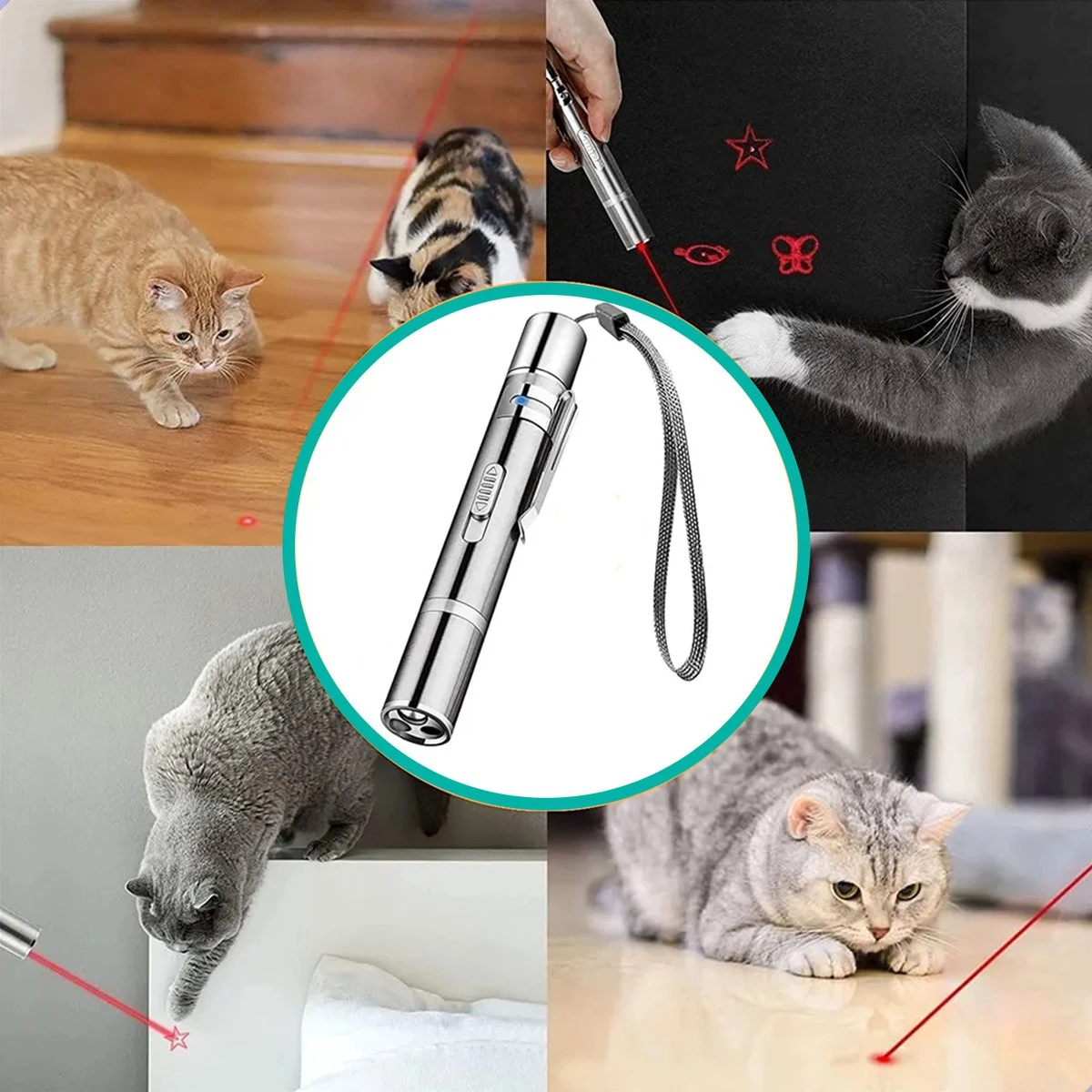Laserpen - Kattenspeeltjes - Laser - Katten Speelgoed - Kattenspeelgoed - Laserlampje Kat - Speeltjes - Pointer - Lamp - Laserlampje - USB Oplaadbaar 8 Laserpen - Kattenspeeltjes - Laser - Katten Speelgoed - Kattenspeelgoed - Laserlampje Kat - Speeltjes - Pointer - Lamp - Laserlampje - USB Oplaadbaar - Afbeelding 8