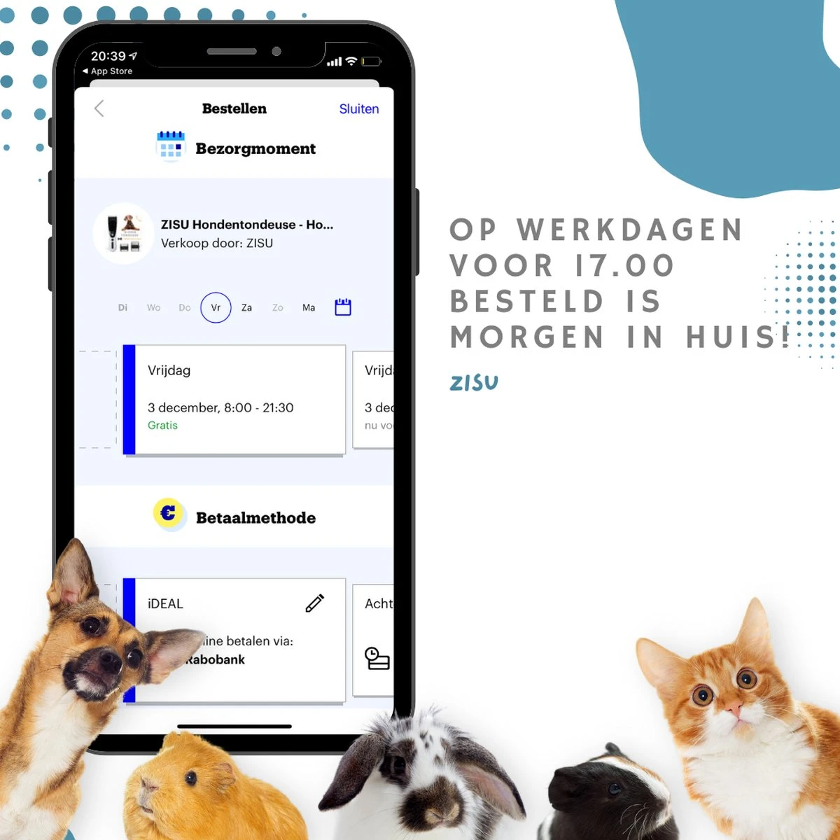 Hondentondeuse - Hondentrimmer - Dieren Tondeuse - Draadloos - 4 Opzetkammen - INCLUSIEF SNACKJE - Zwart 9 Hondentondeuse - Hondentrimmer - Dieren Tondeuse - Draadloos - 4 Opzetkammen - INCLUSIEF SNACKJE - Zwart - Afbeelding 9