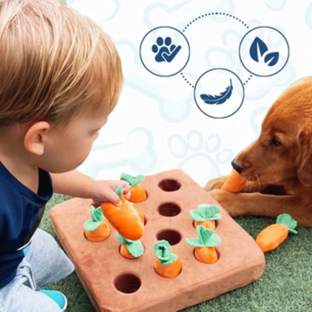 Snuffelmat Hond – Denkspel Hond – Honden Speelgoed – Hondenspel – Wortelveld 8 Snuffelmat Hond – Denkspel Hond – Honden Speelgoed – Hondenspel – Wortelveld - Afbeelding 8