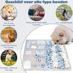 Snuffelmat Hond - Likmat Hond - Honden Speelgoed Intelligentie - Anti Schrokbak Hond - Honden Speeltjes - 100cmx100cm -Hondenbenodigdheden Korting 1200x1200 2084
