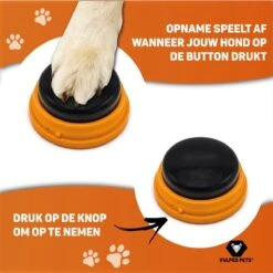Vulpes Pets® PRO Praatknop Voor Honden Met Speelmat - Dogbuttons - Laat Uw Huisdier Spreken - Hondenspeelgoed - Honden Training - Inclusief E-Book En Speelmat -Hondenbenodigdheden Korting 1200x1200 2097