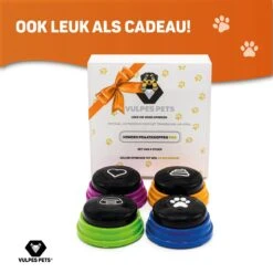 Vulpes Pets® PRO Praatknop Voor Honden Met Speelmat - Dogbuttons - Laat Uw Huisdier Spreken - Hondenspeelgoed - Honden Training - Inclusief E-Book En Speelmat -Hondenbenodigdheden Korting 1200x1200 2103