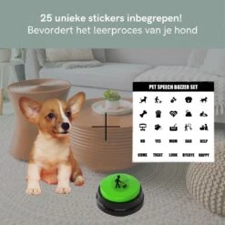 Comfort Company Praatknop Hond | Dogbuttons – Honden Speelgoed | Honden Speelgoed Intelligentie | 4 Stuks | Agility Voor De Hond | 30 Seconden Opnamen | Honden Training -Hondenbenodigdheden Korting 1200x1200 2107