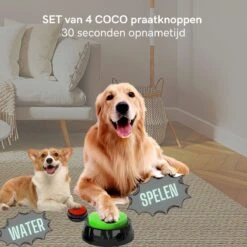 Comfort Company Praatknop Hond | Dogbuttons – Honden Speelgoed | Honden Speelgoed Intelligentie | 4 Stuks | Agility Voor De Hond | 30 Seconden Opnamen | Honden Training -Hondenbenodigdheden Korting 1200x1200 2109