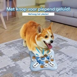 Honden Speelgoed Intelligentie – Hondenpuzzel - Interactieve Training – Voorkomt Verveling – 16 Vakjes – 11 Verplaatsbare Schuifjes - Denkspelletjes Voor Honden - Anti Schrokbak Hond – LumifyMe -Hondenbenodigdheden Korting 1200x1200 2114