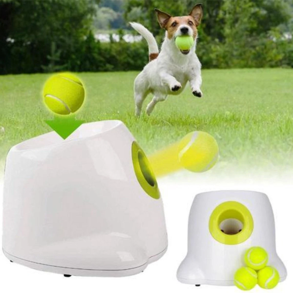 LARMA Automatische Ballenwerper Hond - Ballenschieter Hond - Hondenspeelgoed - Honden Speelgoed Intelligentie - Inclusief 3 Tennisballen 5 LARMA Automatische Ballenwerper Hond - Ballenschieter Hond - Hondenspeelgoed - Honden Speelgoed Intelligentie - Inclusief 3 Tennisballen - Afbeelding 5