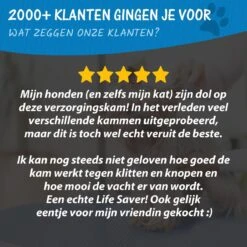 Hoogwaardige 2-Zijdige Hondenkam Hondenborstel Borstel Hond Klittenkam - Ondervacht Kam - Honden Borstel - Honden Kam - Hondenborstel Langharig - Hondenborstel Kortharig - Verwijdert Klitten - Voorkomt Verharing - Blauw - Woodoro -Hondenbenodigdheden Korting 1200x1200 226