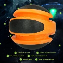Dog Comets Sun Extreem Sterke Hondenbal - Gemaakt Van TPR Rubber – Gebruiksvriendelijk Hondenspeeltje – Drijvende Hondenbal – Geschikt Voor (middelgrote) Honden – Duurzaam Hondenspeeltje - Oranje -Hondenbenodigdheden Korting 1200x1200 2280