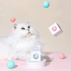 Merkloos Interactive Bal Voor Katten - Zelf Rollende Bal Voor Katten - Elektrisch Kattenspeeltje - Usb Oplaadbaar - Zelf Rollend Interactief Kattenspeeltje - Huisdieren Speeltjes - Cadeau Dierenliefhebbers -Hondenbenodigdheden Korting 1200x1200 2284