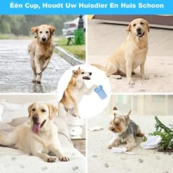 Merkloos Hondenpoot Reiniger - Hondenborstel - Borstel Hond / Kat - Hondenpoten Reiniger - Huisdier Poot Wassen - Borstel - Hondenverzorging - Verzorging Hond - Honden Wassen - Schoonmaak Borstel - Kattenborstel -Hondenbenodigdheden Korting 1200x1200 234