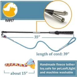 CF Pack - Hond Buitenspeelgoed Actief Behendigheid Touw Dog Flirt Pole Flirtpole Toy Tug Tease Wand Non-Bungee Cord Dog Toy For Fun Obedience Training Extandable Toy Honden Speelgoed Hondenspeelgoed Behendigheidspeelgoed -Hondenbenodigdheden Korting 1200x1200 2363