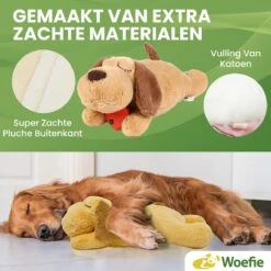 Woefie Hondenknuffel Met Hartslag - Puppyknuffel - Pluche- Puppy Speelgoed- Snuggle Puppy Xl- Knuffel Hond- Baby Knuffel- Knuffel Met Hartslag - Moederhond - Gratis E-Boek - Gratis Schroevendraaier -Hondenbenodigdheden Korting 1200x1200 2398