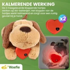Woefie Hondenknuffel Met Hartslag - Puppyknuffel - Pluche- Puppy Speelgoed- Snuggle Puppy Xl- Knuffel Hond- Baby Knuffel- Knuffel Met Hartslag - Moederhond - Gratis E-Boek - Gratis Schroevendraaier -Hondenbenodigdheden Korting 1200x1200 2399