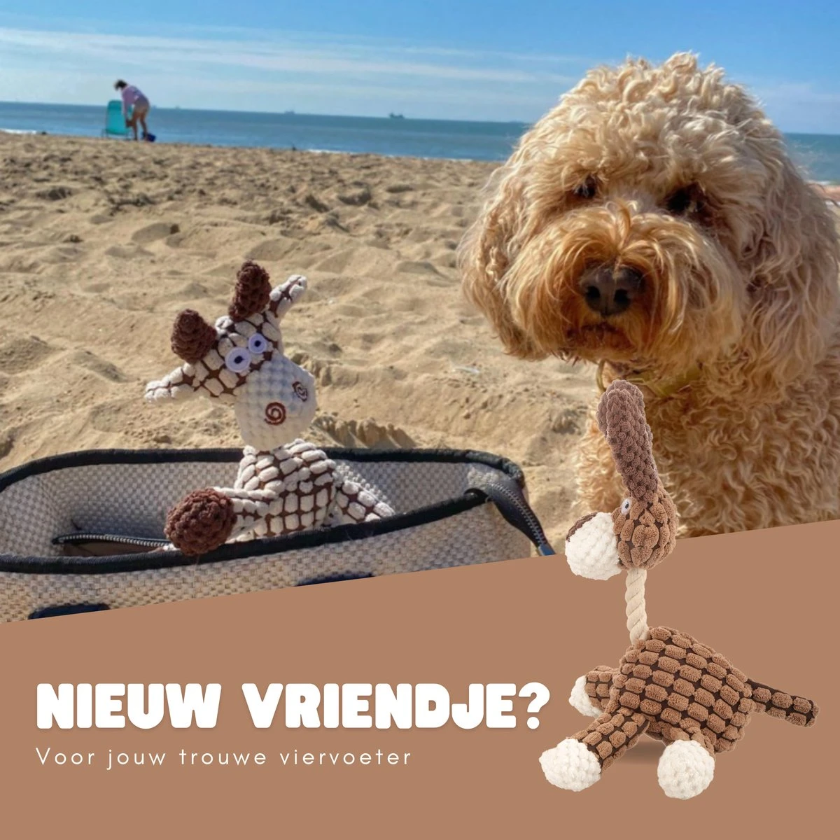 Dutchwide Honden - Knuffel - Met Piep - Extra Sterk - Speelgoed - Pluche - Hondenknuffel - Intelligentie 4 Dutchwide Honden - Knuffel - Met Piep - Extra Sterk - Speelgoed - Pluche - Hondenknuffel - Intelligentie - Afbeelding 4