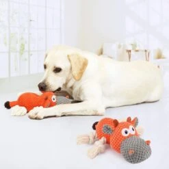 Merkloos Hondenknuffel - Interactief Piepspeelgoed Voor Honden - Teddy - Stoer Hondenkauwspeelgoed - Met Katoenen Materiaal En Gekreukt Papier - Hondenspeelgoed Voor Grote En Kleine Honden -Hondenbenodigdheden Korting 1200x1200 2413