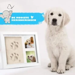 PIXETOOL Fotolijst Kleiafdruk - Gipsafdruk - Pootafdruk Hond - Puppy Speelgoed - Cadeau Voor Man - Cadeau Voor Vrouw - 3D Collage - 54 Extra Letters -Hondenbenodigdheden Korting 1200x1200 2416