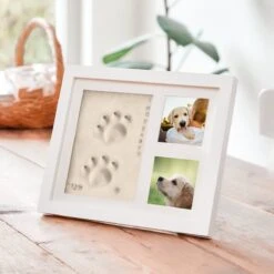 PIXETOOL Fotolijst Kleiafdruk - Gipsafdruk - Pootafdruk Hond - Puppy Speelgoed - Cadeau Voor Man - Cadeau Voor Vrouw - 3D Collage - 54 Extra Letters -Hondenbenodigdheden Korting 1200x1200 2418