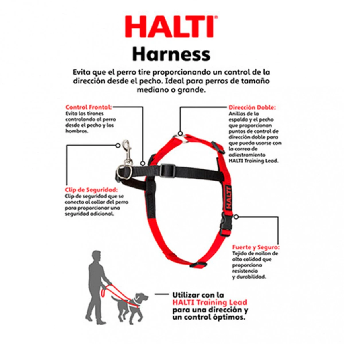 Company Of Animals Halti Harnass Hondentuigje - Anti Trektuigje - M - 60 Tot 80 Cm – Zwart 10 Company Of Animals Halti Harnass Hondentuigje - Anti Trektuigje - M - 60 Tot 80 Cm – Zwart - Afbeelding 10