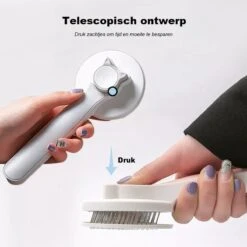 Kattenborstel - Kattenkam - Hondenborstel - Kattenhaar Verwijderaar - Haarverwijderaar Voor Huisdieren - Kattenhaar - Hondenhaar - Haarverwijderaar Voor Huisdieren - Langharig/Kortharig - Katten Accessoires - Katten - Blauwe Kleur -Hondenbenodigdheden Korting 1200x1200 248