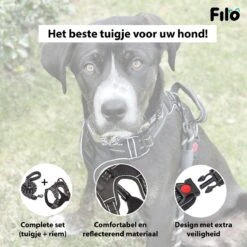 Filo Anti Trek Hondentuig S Met Hondenriem - Y Tuig Hond Verstelbaar - Hondentuigje Kleine Hond + Hondenlijn - Easy Walk Hondenharnas - Hondentuigjes - Leiband - Honden Tuigje - Puppy - Tuig - Hond -Hondenbenodigdheden Korting 1200x1200 2480