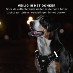 Hondentuigje - Anti-Trek Tuig - Hondenharnas - Y Tuig Hond - Reflecterend - Zwart - Maat XL -Hondenbenodigdheden Korting 1200x1200 2485