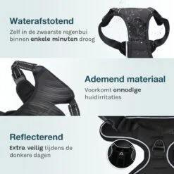 Hondentuigje – Hondenharnas - Anti Trek Tuig Hond – Y Tuig – Reflecterend – Zwart – Maat XL 11 Hondentuigje – Hondenharnas - Anti Trek Tuig Hond – Y Tuig – Reflecterend – Zwart – Maat XL -Hondenbenodigdheden Korting 1200x1200 2555