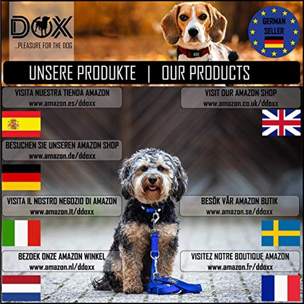 DDOXX Borstharnas Air Mesh, Step-In, Reflecterend | Vele Kleuren | Voor Kleine, Middelgrote En Middelgrote Honden | Hondenharnas Hond Kat Puppy | Kattenharnas Puppy Harnas | Zwart, M 16 DDOXX Borstharnas Air Mesh, Step-In, Reflecterend | Vele Kleuren | Voor Kleine, Middelgrote En Middelgrote Honden | Hondenharnas Hond Kat Puppy | Kattenharnas Puppy Harnas | Zwart, M - Afbeelding 16