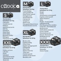 Cadoca Hondentransportbox Opvouwbaar - Maat M -Hondenbenodigdheden Korting 1200x1200 2581
