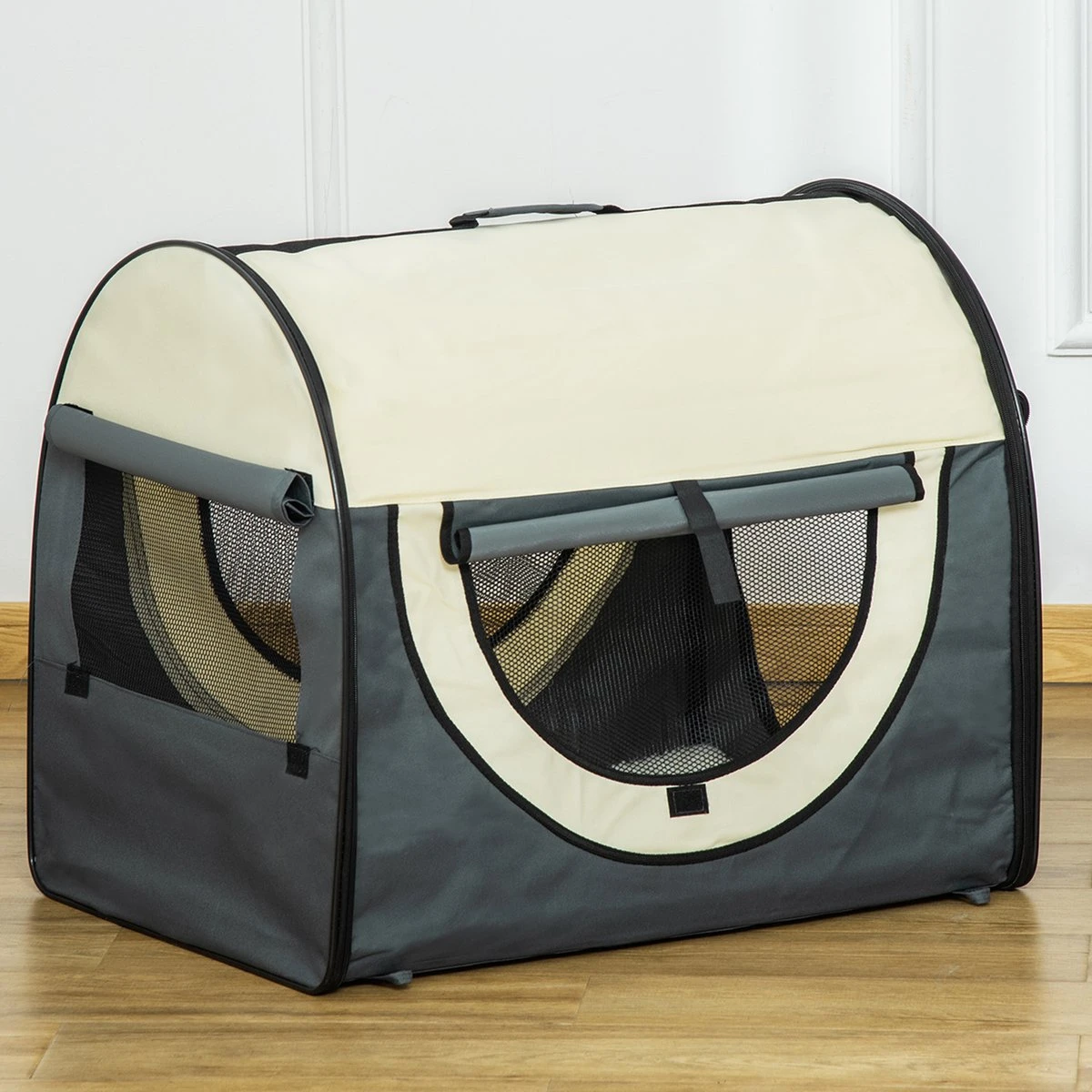 PawHut Hondenbox Inklapbare Hondentransportbox Dier 2 Kleuren 5 Maten 1O-T46O-R3DG-2 5 PawHut Hondenbox Inklapbare Hondentransportbox Dier 2 Kleuren 5 Maten 1O-T46O-R3DG-2 - Afbeelding 5