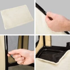 Autobench Nylon Bench Hond - Beige/Zwart - 68 X 41 X 51 Cm -Hondenbenodigdheden Korting 1200x1200 2596