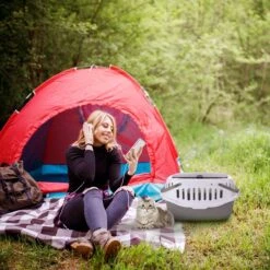 Nobleza 41WSJ - Reisbench - Reismand - Transportbox - 58 X 40 X 42.5 Cm - Grijs -Hondenbenodigdheden Korting 1200x1200 2602