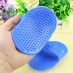 Merkloos Honden En Katten Borstel – Hand Borstel – Haar En Klitten Kam – Dieren Borstel – Blauw