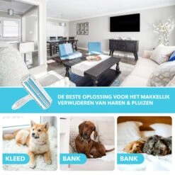 RX Goods Pluizen En Haren Verwijderaar Met Schoonmaakborstel - Kleding Borstel & Roller – Huisdier -Hondenbenodigdheden Korting 1200x1200 282