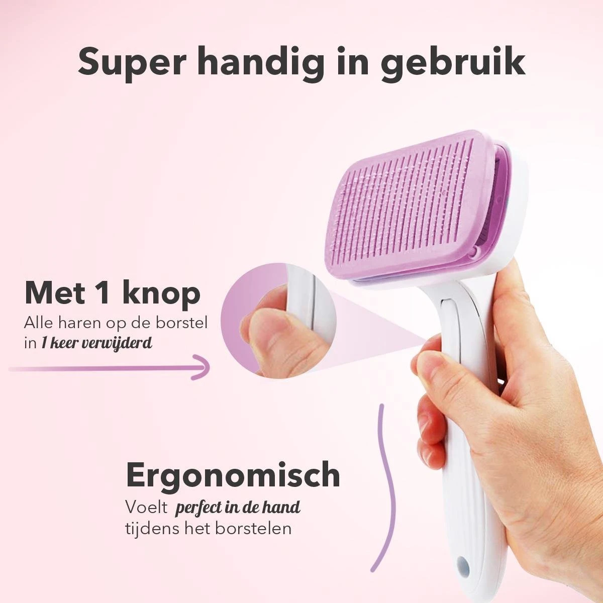 Lubadoo® - Kattenborstel - Hondenborstel - Kattenkam - Kattenhaar - Hondenhaar - Huisdierhaar Verwijderaar - Haarverwijderaar Voor Huisdieren - Langharig - Kortharig - Roze 2 Lubadoo® - Kattenborstel - Hondenborstel - Kattenkam - Kattenhaar - Hondenhaar - Huisdierhaar Verwijderaar - Haarverwijderaar Voor Huisdieren - Langharig - Kortharig - Roze - Afbeelding 2