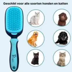 Petsify - Dierenborstel - Professionele 5 In 1 Hondenborstel - Voor Hond En Kat - Tweezijdig - Hondenkam - Kattenborstel - Kattenkam -Hondenbenodigdheden Korting 1200x1200 312