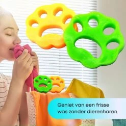 CaseProtect HG - 2 Stuks Haarverwijderaar Voor Katten En Honden - Eenvoudig Haren Verwijderen In Wasmachine En Droger - Kattenhaar En Hondenhaar - Anti Haren - Pluizenverwijderaar En Dierenhaar Verwijderaar Voor Kleding -Hondenbenodigdheden Korting 1200x1200 335