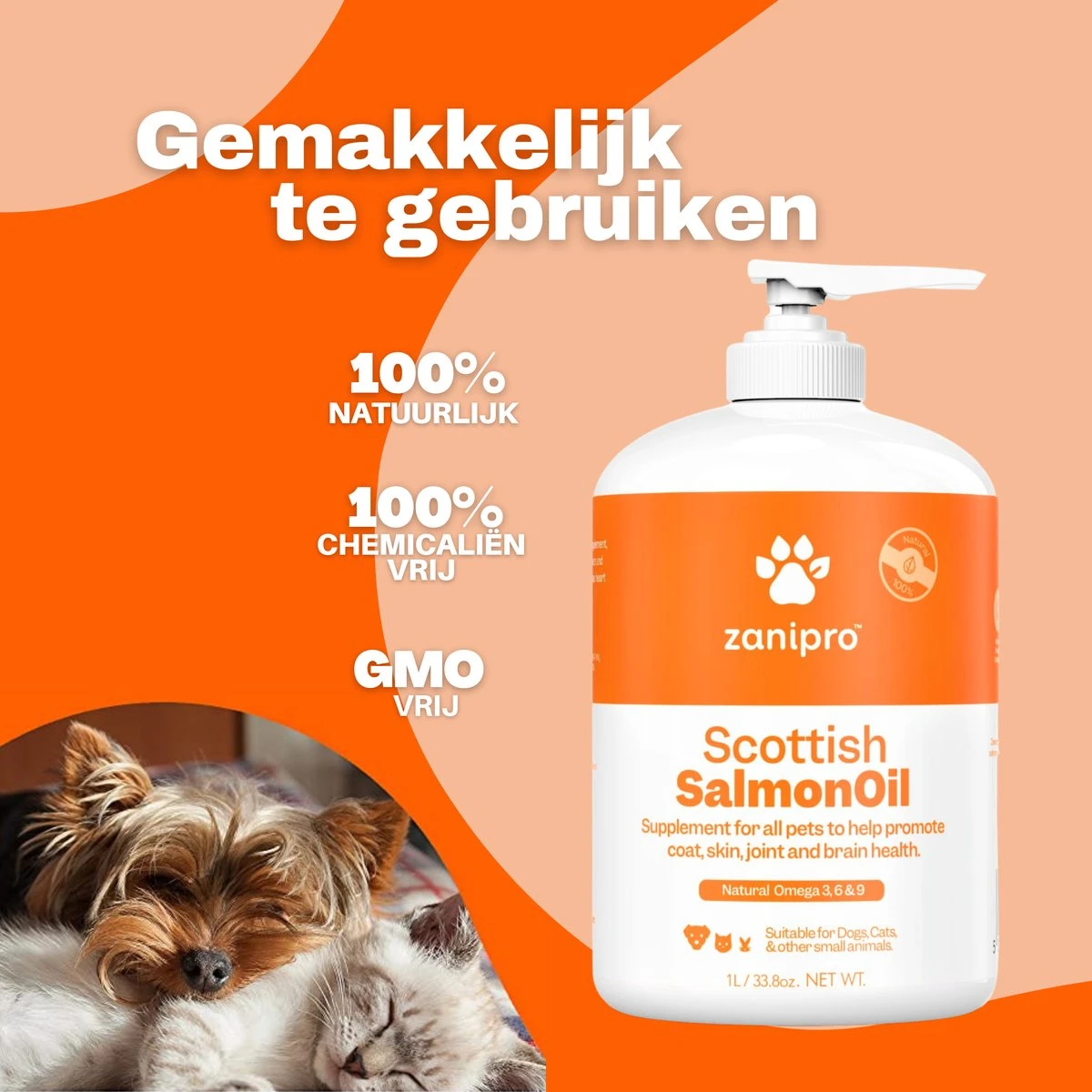 Aerend - Zalmolie Voor Honden En Katten - Zanipro® 500 Ml - 100% Visolie Op Schotse Zalmolie - Glanzende Vacht - Voedingssupplement - Anti-jeuk - Gezonde Bron Van Omega 3, 6 & 9 - Behandeling Voor Fretten En Paarden 2 Aerend - Zalmolie Voor Honden En Katten - Zanipro® 500 Ml - 100% Visolie Op Schotse Zalmolie - Glanzende Vacht - Voedingssupplement - Anti-jeuk - Gezonde Bron Van Omega 3, 6 & 9 - Behandeling Voor Fretten En Paarden - Afbeelding 2