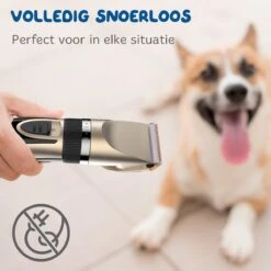 Pawwy Dieren Tondeuse Set Draadloos Voor Honden En Katten – Voor Dikke Vacht - Hondentondeuse – Hondentrimmer - Scheerapparaat - Goud -Hondenbenodigdheden Korting 1200x1200 383