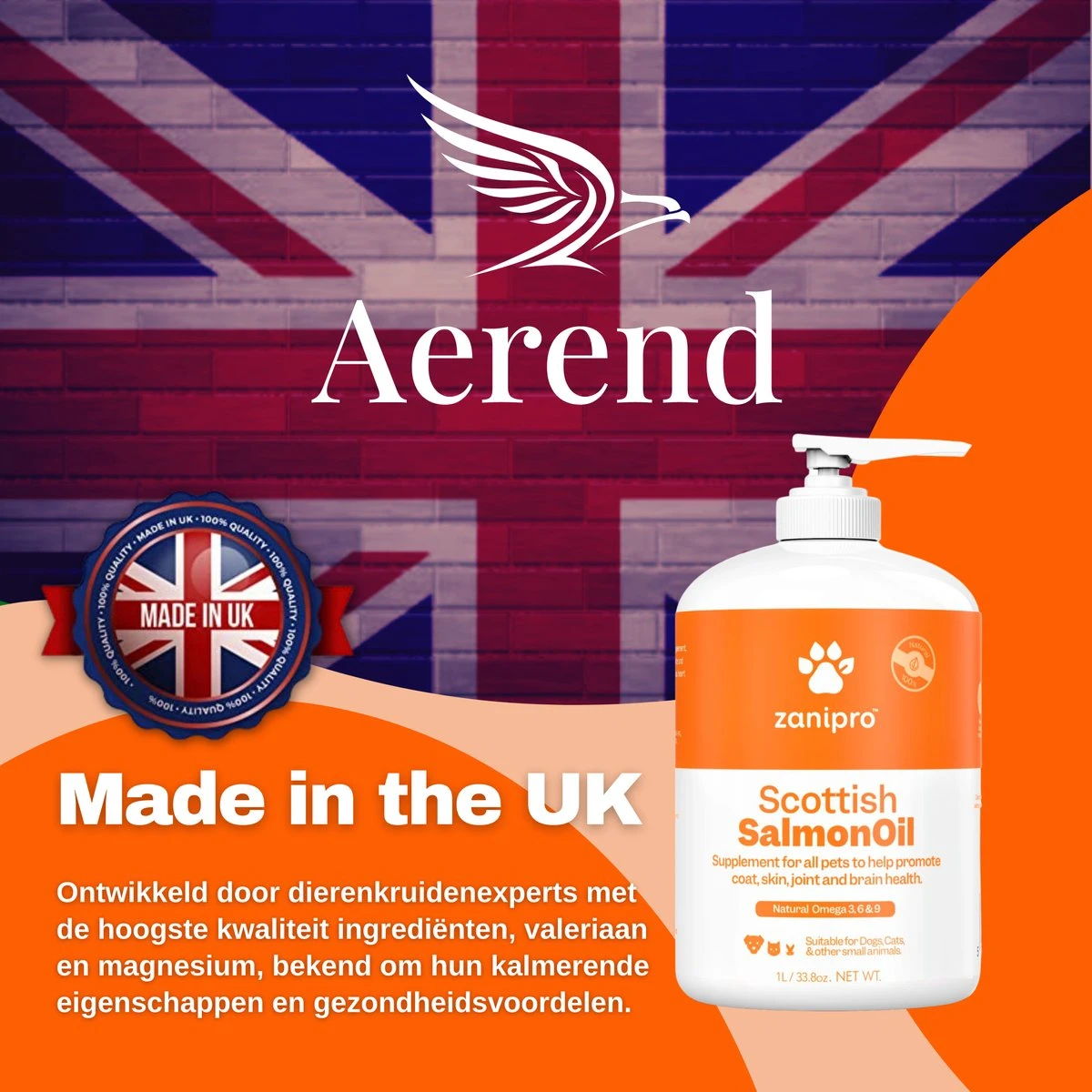 Aerend - Zalmolie Voor Honden En Katten - Zanipro® 500 Ml - 100% Visolie Op Schotse Zalmolie - Glanzende Vacht - Voedingssupplement - Anti-jeuk - Gezonde Bron Van Omega 3, 6 & 9 - Behandeling Voor Fretten En Paarden 12 Aerend - Zalmolie Voor Honden En Katten - Zanipro® 500 Ml - 100% Visolie Op Schotse Zalmolie - Glanzende Vacht - Voedingssupplement - Anti-jeuk - Gezonde Bron Van Omega 3, 6 & 9 - Behandeling Voor Fretten En Paarden - Afbeelding 12