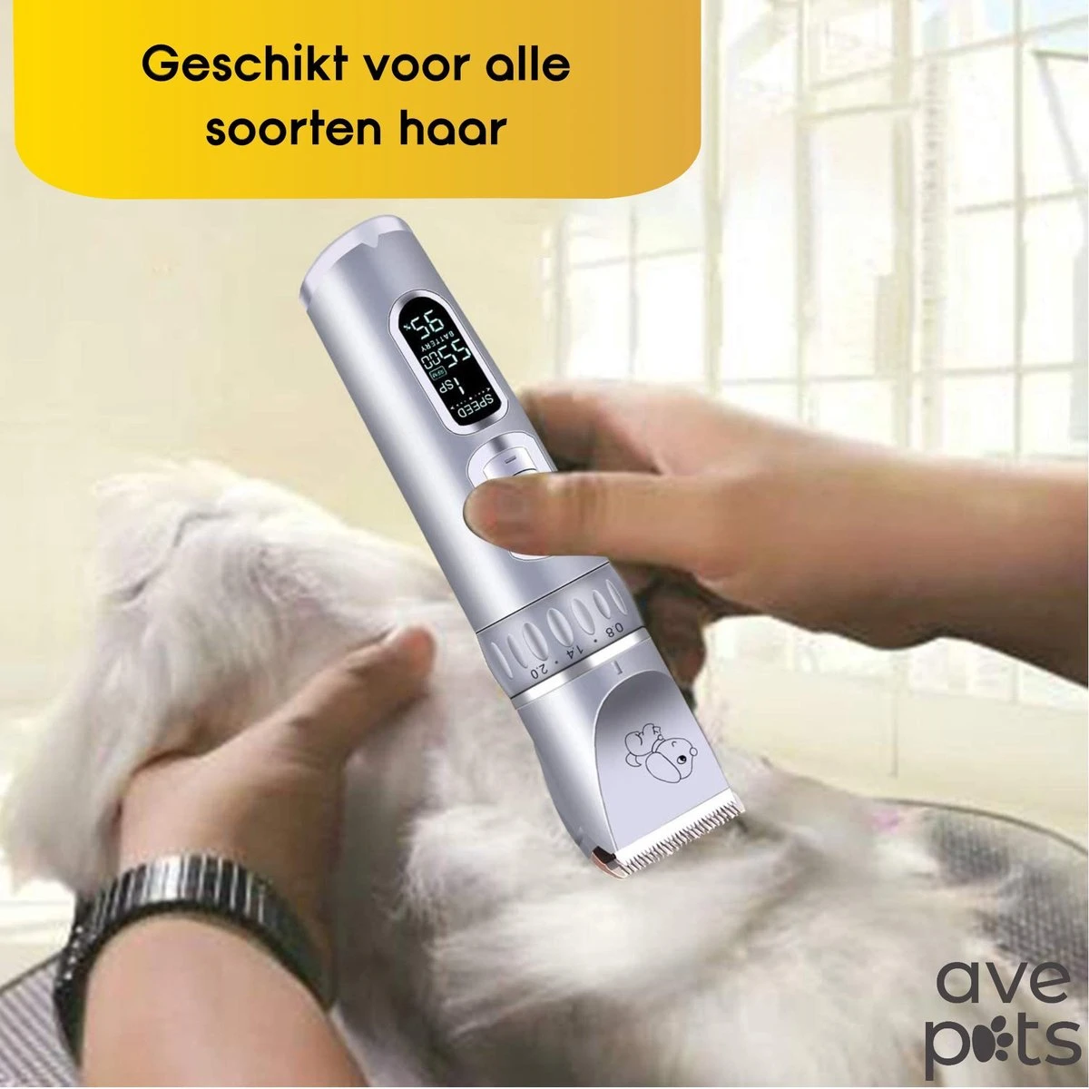AVE Pets® Volledige Hondentondeuse Set Met Display - Draadloos Tondeuse - Scheerapparaat Voor Je Hond Of Kat - Huisdier Trimmer - Dierentondeuse - Dieren Verzorging 9 AVE Pets® Volledige Hondentondeuse Set Met Display - Draadloos Tondeuse - Scheerapparaat Voor Je Hond Of Kat - Huisdier Trimmer - Dierentondeuse - Dieren Verzorging - Afbeelding 9