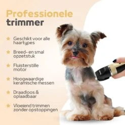 Woodoro Professionele 2-in-1 Hondentondeuse Voor Dikke Vacht – Draadloze Honden Tondeuse & Hondentrimmer – Stille Tondeuse Katten & Honden Trimset -Hondenbenodigdheden Korting 1200x1200 466
