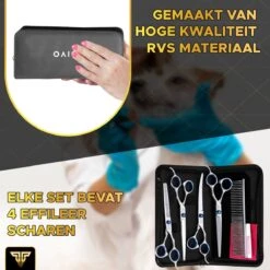 Toivo Schaar Voor Dieren - Zilver - Effileerscharen - Honden Scharenset - Dierenschaar - Set 5 Stuks - Trimscharen - Trimset - Uitdunschaar Hond - Schaar Honden 12 Toivo Schaar Voor Dieren - Zilver - Effileerscharen - Honden Scharenset - Dierenschaar - Set 5 Stuks - Trimscharen - Trimset - Uitdunschaar Hond - Schaar Honden -Hondenbenodigdheden Korting 1200x1200 511