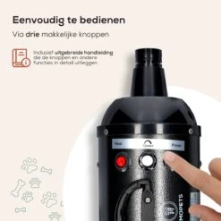 MiMOPETS® Hondenföhn Met 4 Opzetstukken – Waterblazer Voor Honden Met Geluiddemper -Hondendroger - Zwart -Hondenbenodigdheden Korting 1200x1200 532