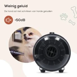 MiMOPETS® Hondenföhn Met 4 Opzetstukken – Waterblazer Voor Honden Met Geluiddemper -Hondendroger - Zwart -Hondenbenodigdheden Korting 1200x1200 534