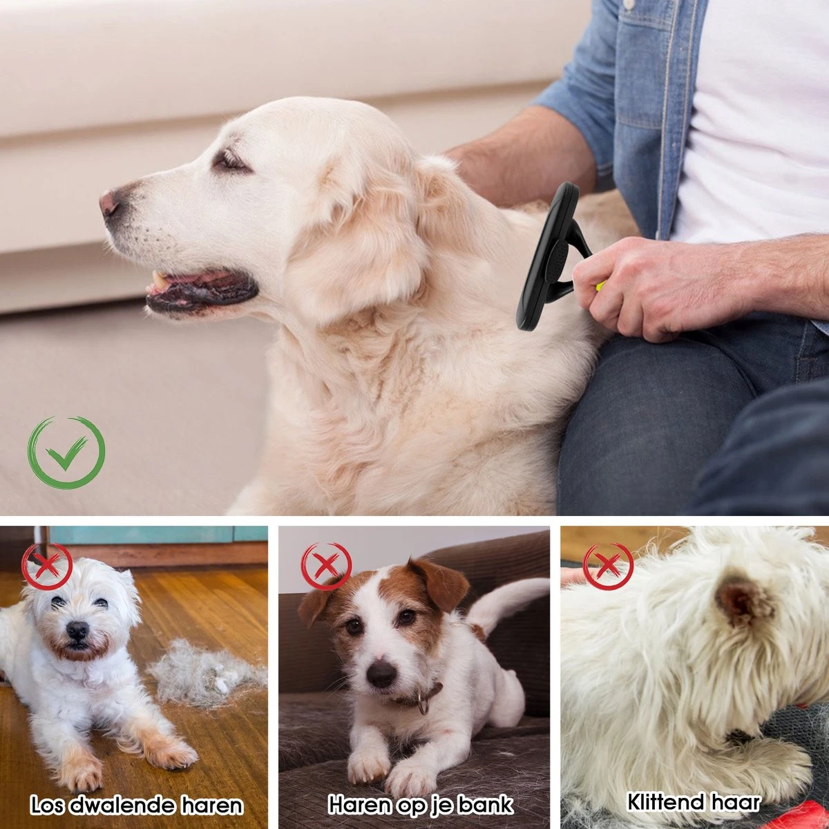 Mister Mill Trimhark - Hondenkam Kattenkam - Dierenkam 6,6 CM 6 Mister Mill Trimhark - Hondenkam Kattenkam - Dierenkam 6,6 CM - Afbeelding 6