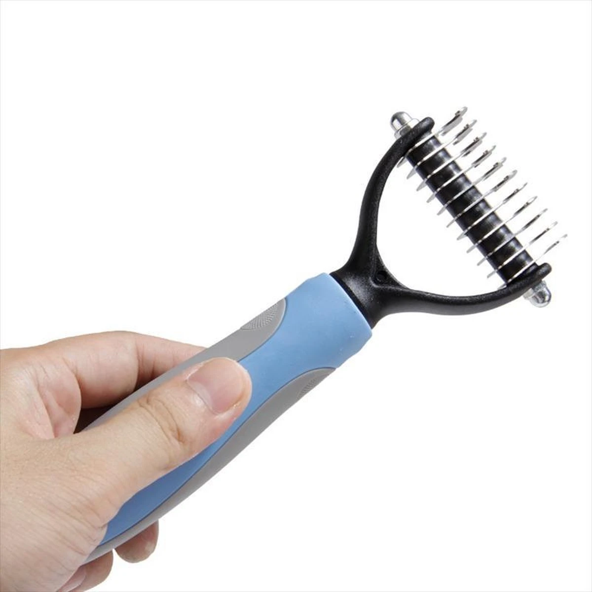 Ontharing Kam Voor Honden Kat Ontklitter Bont Trimmen Dematting Deshedding Grooming Brush Tool Voor Matted Lang Haar Krullend Huisdier 3 Ontharing Kam Voor Honden Kat Ontklitter Bont Trimmen Dematting Deshedding Grooming Brush Tool Voor Matted Lang Haar Krullend Huisdier - Afbeelding 3