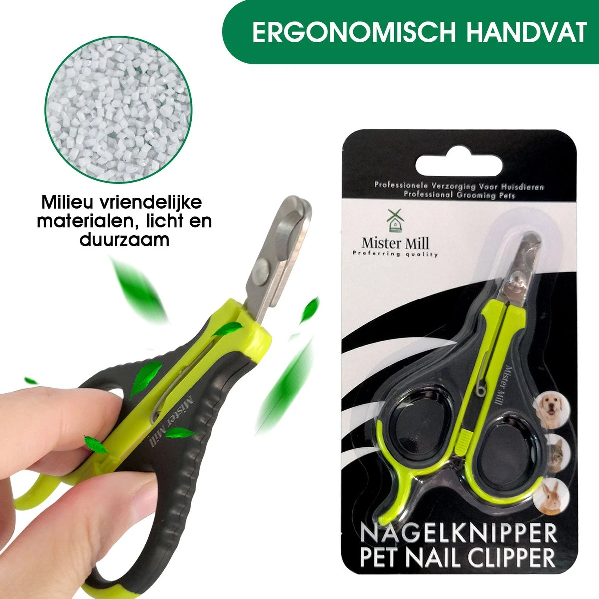 Mister Mill Nagelknipper Kat - Nagelschaar - Kleine Hond (Max. 10 Kg.) Vogel En Knaagdier 6 Mister Mill Nagelknipper Kat - Nagelschaar - Kleine Hond (Max. 10 Kg.) Vogel En Knaagdier - Afbeelding 6