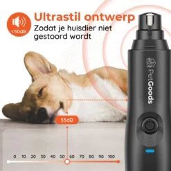 PetGoods Elektrische Nagel Vijl Voor Huisdieren - Incl. 2 Vijlen - Honden/Katten/Dieren - Draadloos -Hondenbenodigdheden Korting 1200x1200 635